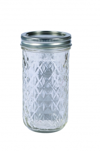 Glas mit Schraubdeckel