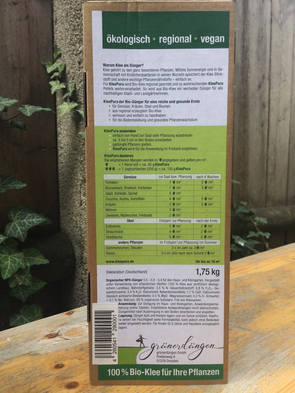kleepura-bio-duenger plastikfrei ohne Plastik - Plastikfrei leben