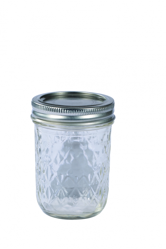 Glas mit Schraubdeckel